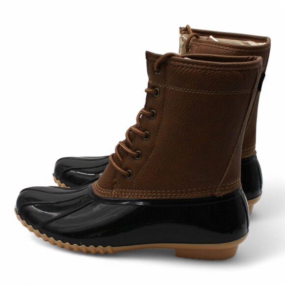 Jbu by Jambu Womens Brown Water Resistant Maplewood Round Toe Lace-up Duck Boots - Picture 5 of 8